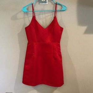 V Neck mini fit and flare dress